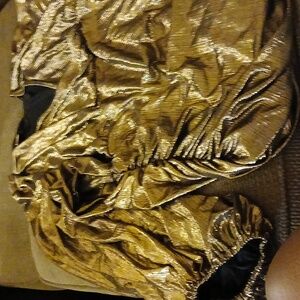 Metalic gold blouse XL runs big can fit a 2x